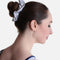 Metallic Gymnastic Scrunchie with Silver Piping
