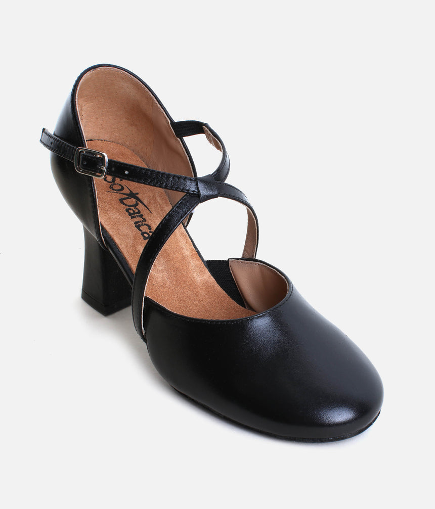 X-Strap Leather Character Shoes - SD143