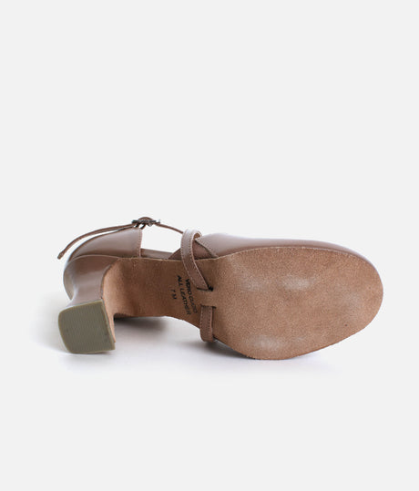 X-Strap Leather Character Shoes - SD143