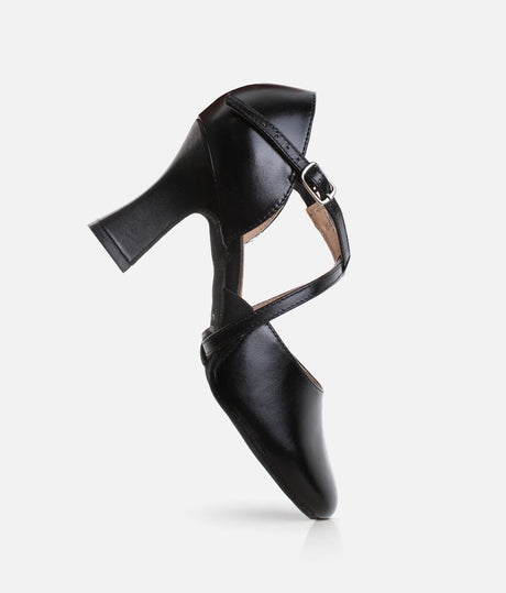X-Strap Leather Character Shoes - SD143