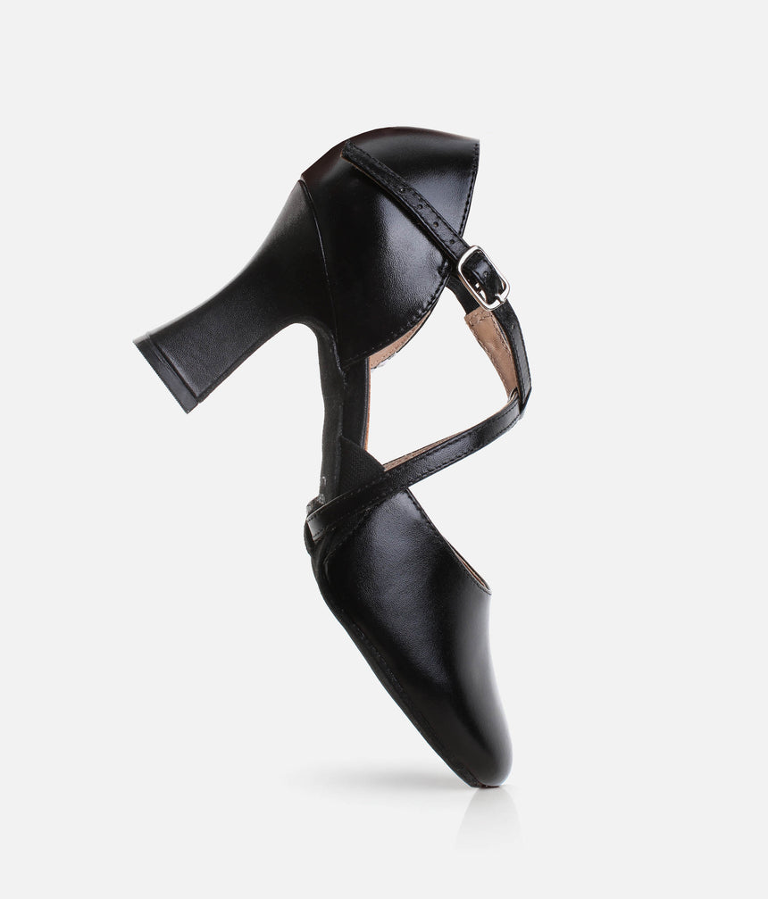 X-Strap Leather Character Shoes - SD143