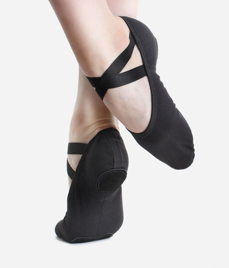X/Wide Width, Stretch Canvas Ballet Flat - SD 16 / SD 18
