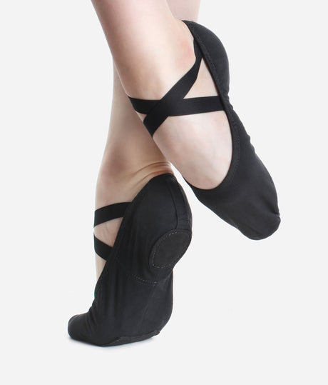 Medium Width, Stretch Canvas Ballet Flat - VEGAN SD 16