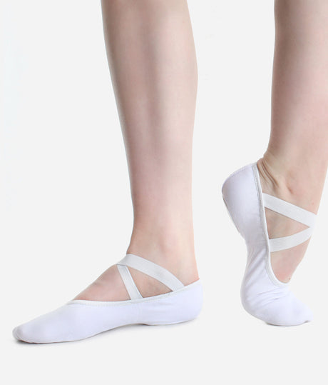 X/Wide Width, Stretch Canvas Ballet Flat - SD 16 / SD 18