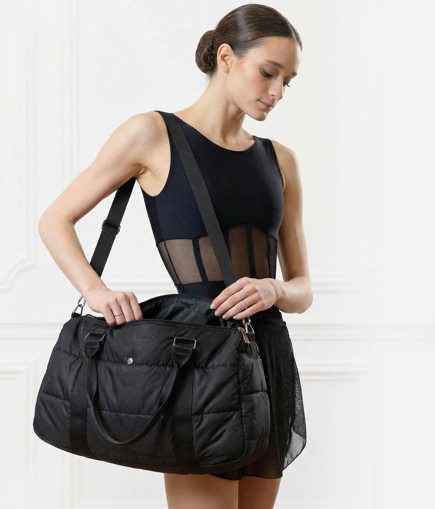 Quilted Dance Duffel Bag, Spacious, Elegant Studio Carryall - SD2453