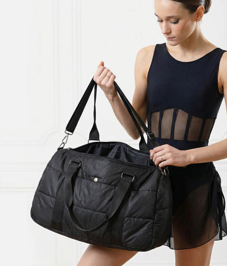 Quilted Dance Duffel Bag, Spacious, Elegant Studio Carryall - SD2453