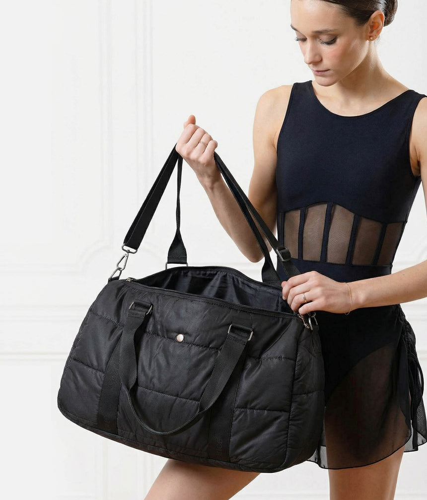 Quilted Dance Duffel Bag, Spacious, Elegant Studio Carryall - SD2453