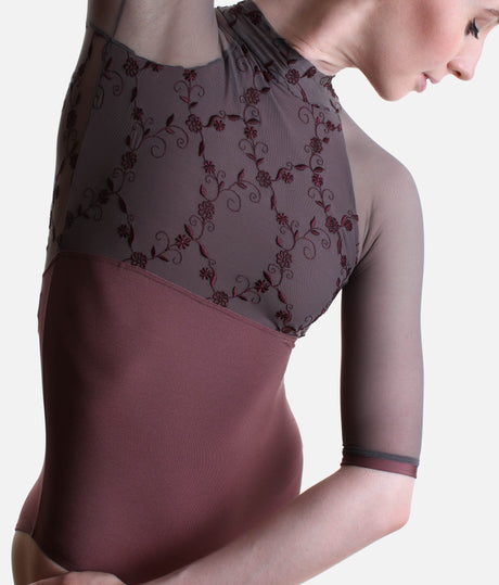 SELENE CL Supernatural • High Neck Ballet Leotard with Deep Triangle Back