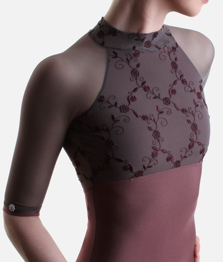SELENE CL Supernatural • High Neck Ballet Leotard with Deep Triangle Back