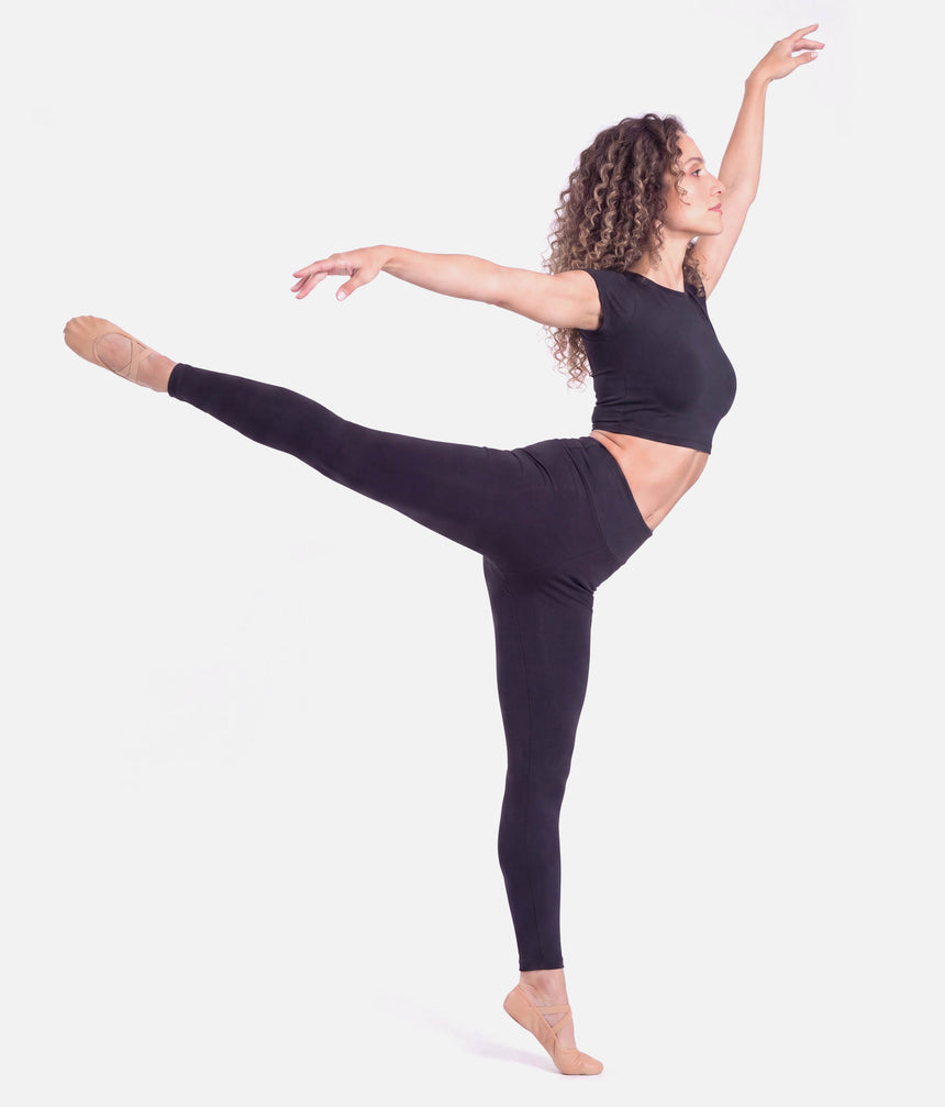 Women's High Waist Dance Leggings, Soft Microfiber - SL155