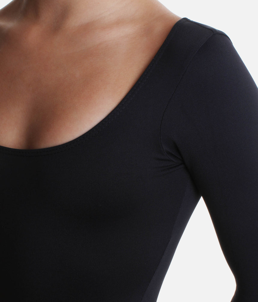 Girls Long Sleeve Dance Leotard, Buttery-soft Microfiber - SL15