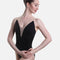 Elegant Deep V Camisole Ballet Leotard, Adjustable Straps & Princess Seams - SL22