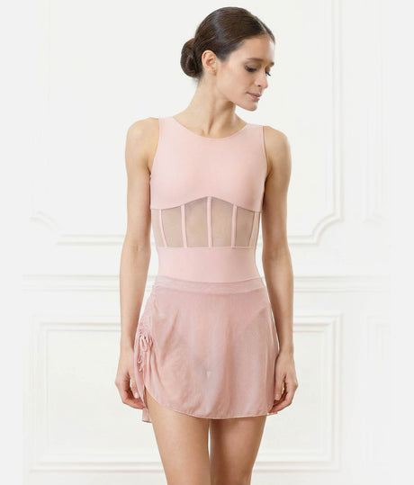 Pull On Ballet Skirt, Flowing High-Low Sheer Essential - LS41