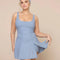 Unstoppable Style in Storm Blue - The Tie-Breaker Superdress