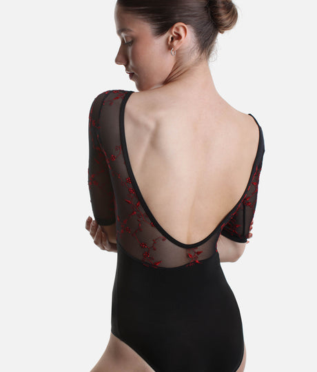 SVETLANA DI Nero • Luxury Embroidered Ballet Leotard, Icons Collection