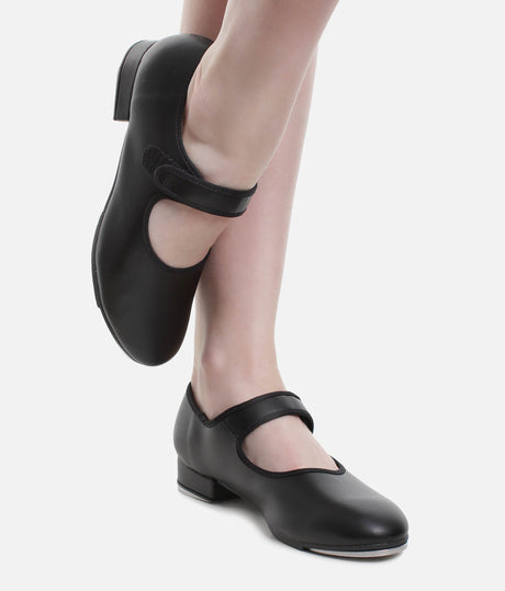 Easy-Fit Velcro Tap Shoe, Vegan Leather Tap Dance Shoes for Beginners - TA37 / TA38