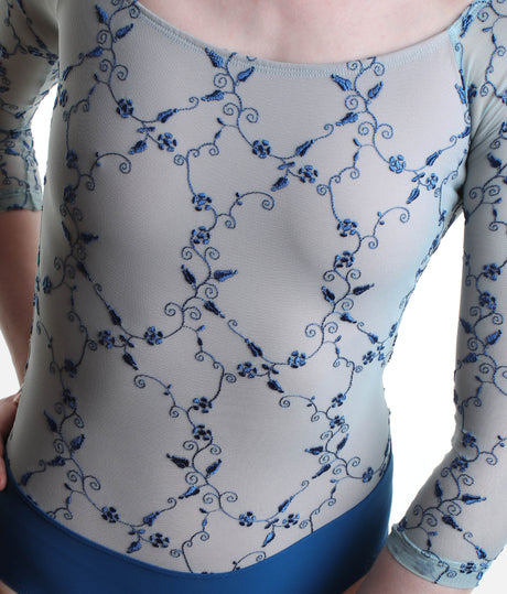 TACITA DI Atlantic • Embroidered ¾ Sleeve Ballet Leotard, Icons Collection