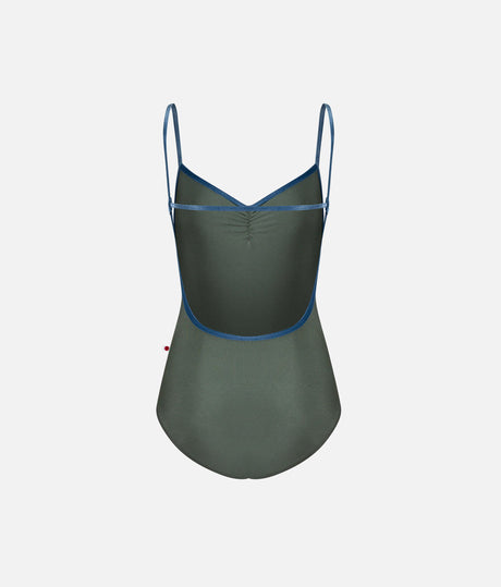 TAMARA Ballet Leotard in SAGE, Camisole Dance Leotard with Open Back