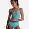 Camisole Mesh Leotard with Ruched V Insert & Signature Hip Strings - TATIANA