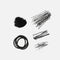 Black Accessories Set, Complete Bun Kit for Dancers & Performers - TH154