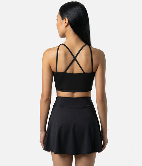 Fluid Dance Skort, Elegant Skirt with Built-In Shorts - TP168