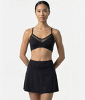 Fluid Dance Skort, Elegant Skirt with Built-In Shorts - TP168