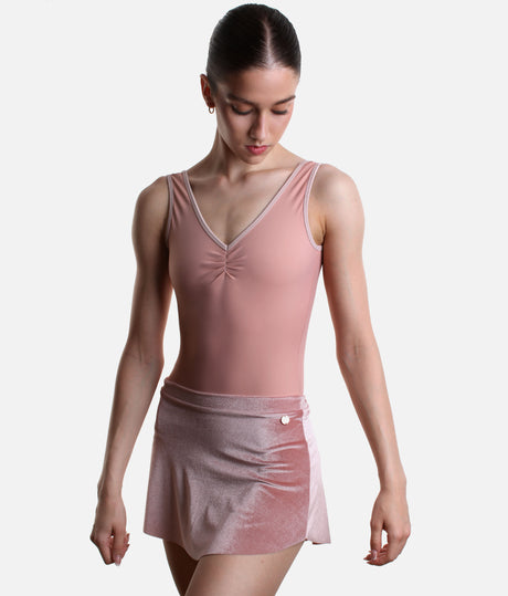 Luxury Velvet Ballet Skirt, Short Pull-On Dance Skirt - VELA