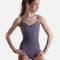 VIOLET Camisole Ballet Leotard, Illusion Mesh Front with Adjustable Straps