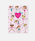Letter Writing Set, Ballerina Theme with Envelopes & Stickers - WS54