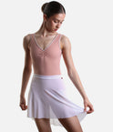 Lightweight Mesh Ballet Skirt, Pull-On High-Low Design - NUBE