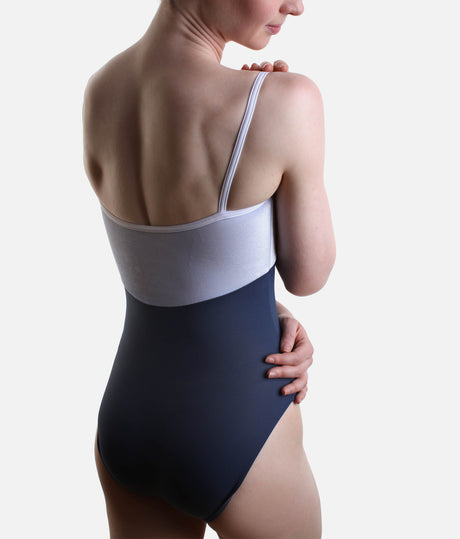 DENISE Ballet Leotard in STORM, Empire Waist Camisole Design